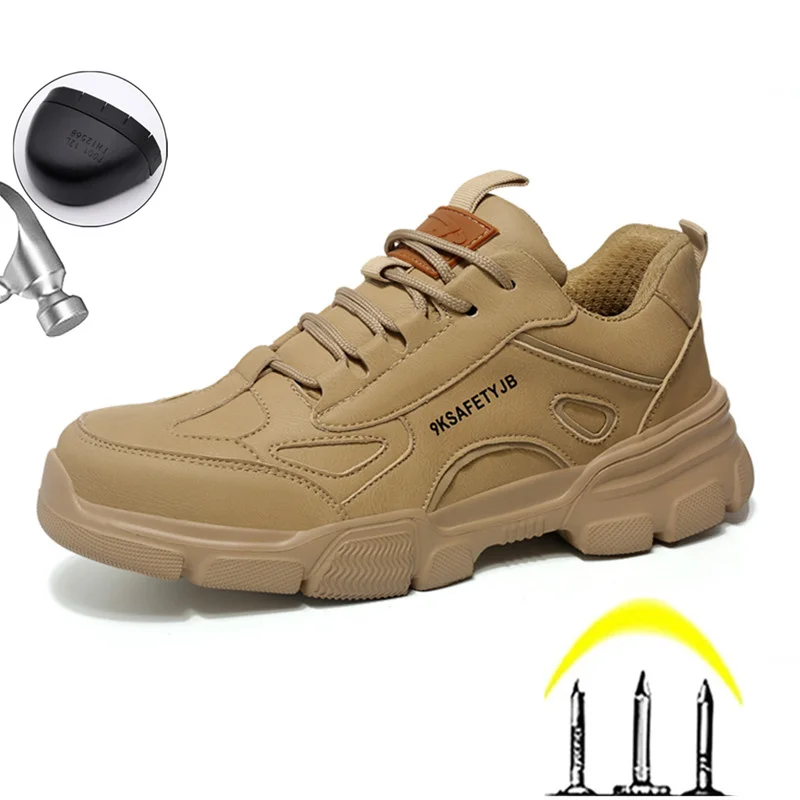 

Male Safety Shoes Work Sneakers Indestructible Work Safety Boots Winter Shoes Men Steel Toe Shoes Sport Safty Shoes Dropshipping