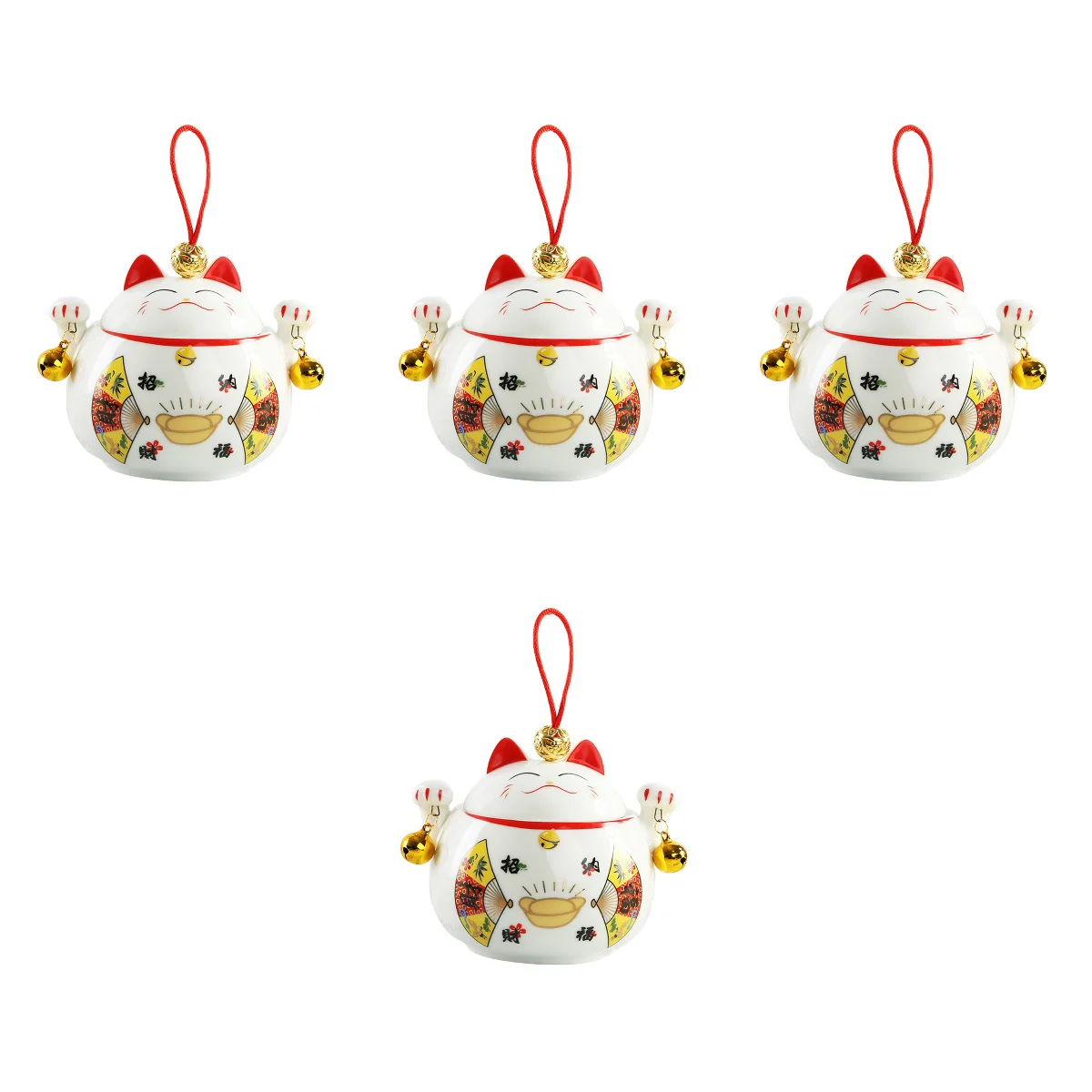 4 шт. чайная банка в форме кота удачи, банка для конфет, Пылезащитная банка для хранения чайных листьев для дома и офиса 
4 шт. чайная банка в форме кота удачи, банка для конфет, Пылезащитная банка для хранения чайных листьев для дома и офиса