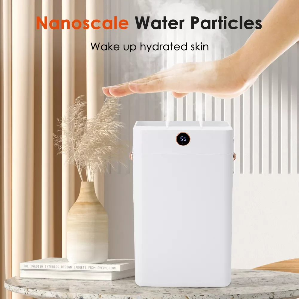 Portable 3000ml Air Humidifier For Home Nano Mister with 2 Humidifier Filter Environment Hand Home Humidifiers USB 2 Nozzles
Portable 3000ml Air Humidifier For Home Nano Mister with 2 Humidifier Filter Environment Hand Home Humidifiers USB 2 Nozzles