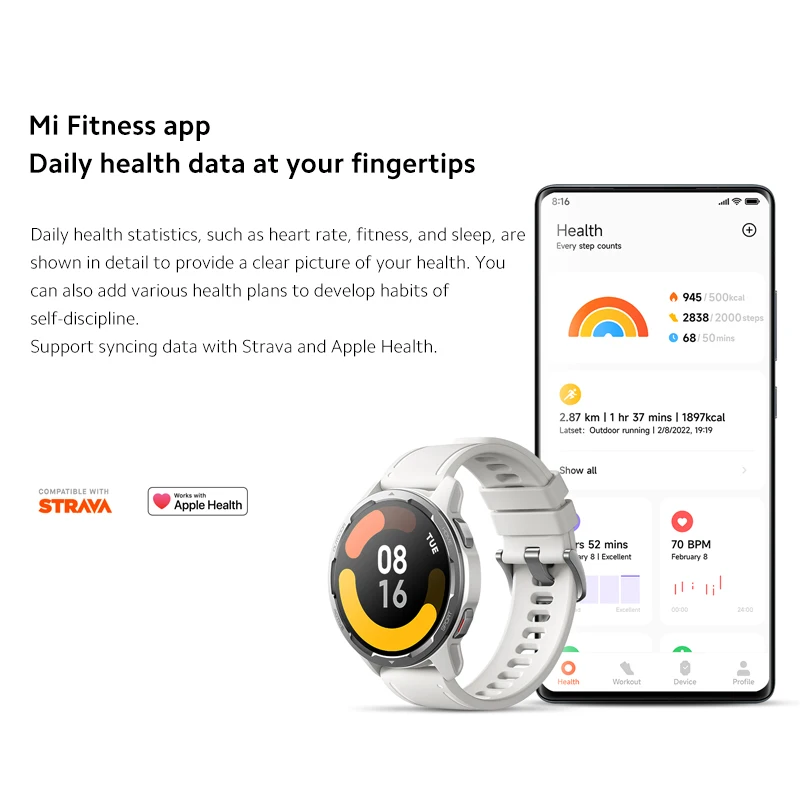 Xiaomi Watch S1 Active Глобальная версия Смарт-часы GPS Blood Oxygen 1 43" AMOLED-дисплей Bluetooth 5.2