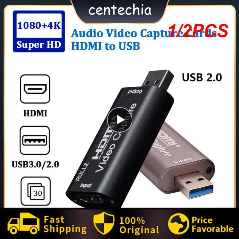 1/2PCS Audio Video Capture Card 4K 1080P HDMI-compatible USB 3.0 Record to DSLR Camcorder Action Cam for Gaming Streaming
1/2PCS Audio Video Capture Card 4K 1080P HDMI-compatible USB 3.0 Record to DSLR Camcorder Action Cam for Gaming Streaming