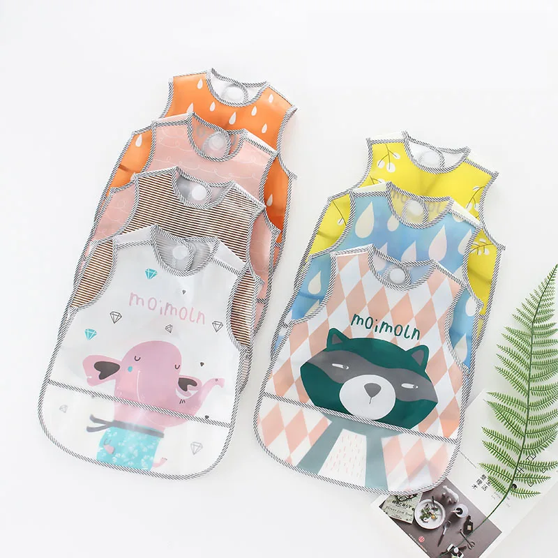 Cute Cartoon Baby Bib Long Sleeve Apron EVA Waterproof Art Smock 0-3T Infant Boy Girl Food Feeding Pocket Saliva Towel
Cute Cartoon Baby Bib Long Sleeve Apron EVA Waterproof Art Smock 0-3T Infant Boy Girl Food Feeding Pocket Saliva Towel
