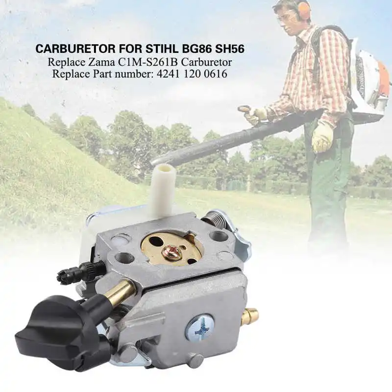 Carburetor For Stihl BG86 SH56 SH56C SH86 SH86C Carb ZAMA C1M-S261B Replace Carburetor Set Gardening Tools
Carburetor For Stihl BG86 SH56 SH56C SH86 SH86C Carb ZAMA C1M-S261B Replace Carburetor Set Gardening Tools