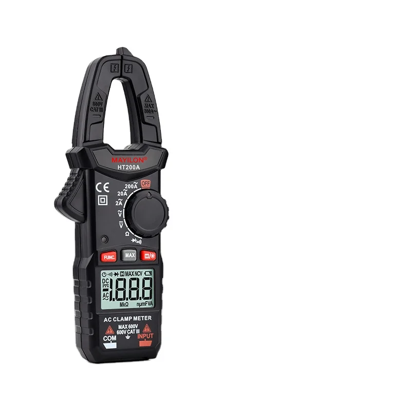 Auto range Clamp Electric Meter DC Pliers ammeter AC DC Voltmeter Resistance Tester Digital LCD 2000 Counts MAYILON HT200A
Auto range Clamp Electric Meter DC Pliers ammeter AC DC Voltmeter Resistance Tester Digital LCD 2000 Counts MAYILON HT200A