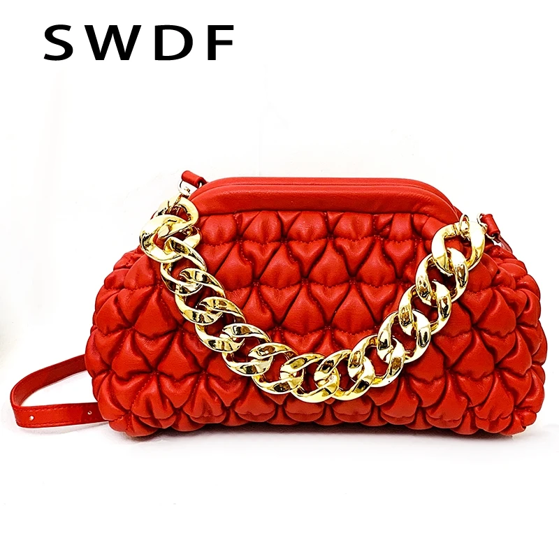 Brand Pleated Women Bag Luxury Chain Armpit Bags for Women New Shoulder Bag Fashion Purses and Handbags Designer Crossbody Bag
Brand Pleated Women Bag Luxury Chain Armpit Bags for Women New Shoulder Bag Fashion Purses and Handbags Designer Crossbody Bag