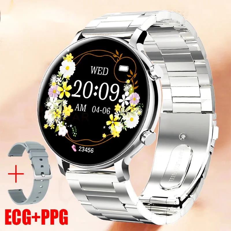 

2023 New Bluetooth Call Smart Watch Women ECG+PPG Smartwatch Fashion waterproo Ladies Watch Waterproof Girl Bracelets Best Hot
