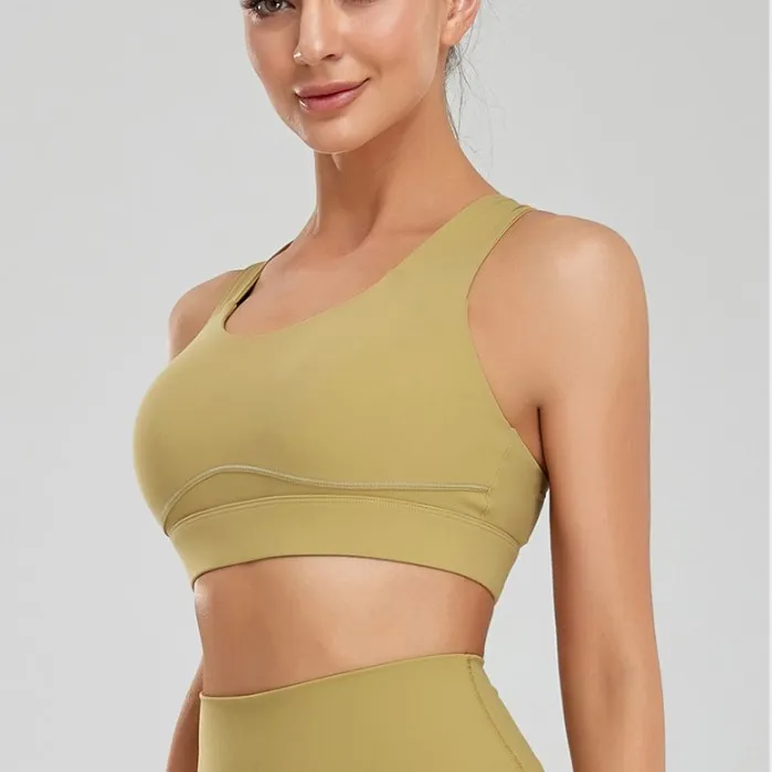 Large Size Wide Shoulder Strap Integrated Sports Underwear Women's High-intensity Fitness Shockproof Yoga Bra Running Vest L3 
Large Size Wide Shoulder Strap Integrated Sports Underwear Women's High-intensity Fitness Shockproof Yoga Bra Running Vest L3