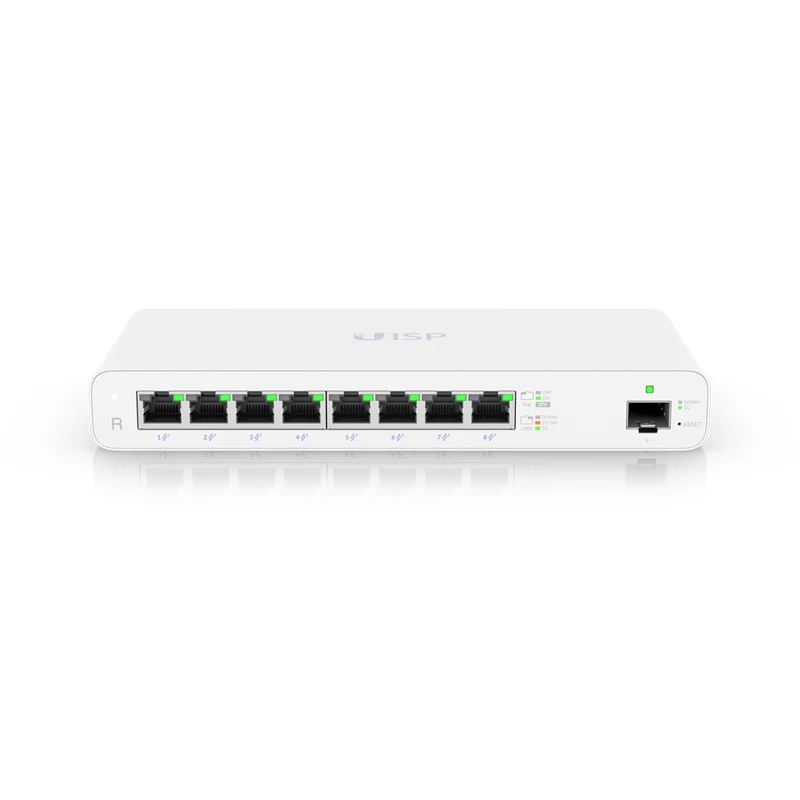 UBIQUITI UISP-R UISP Router Gigabit PoE router for MicroPoP applications, 8xGbE RJ45 ports with 27V passive PoE, 1G SFP port
UBIQUITI UISP-R UISP Router Gigabit PoE router for MicroPoP applications, 8xGbE RJ45 ports with 27V passive PoE, 1G SFP port