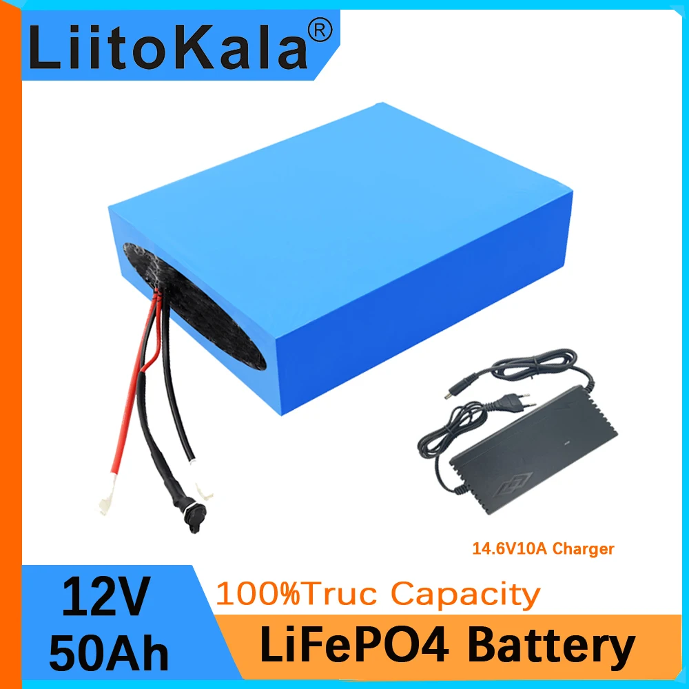 LiitoKala 12 В 50 Ач Lifepo4 Аккумуляторный блок для электролодки и бесперебойного питания для солнечного автомобиля моторного велосипеда
LiitoKala 12 В 50 Ач Lifepo4 Аккумуляторный блок для электролодки и бесперебойного питания для солнечного автомобиля моторного велосипеда