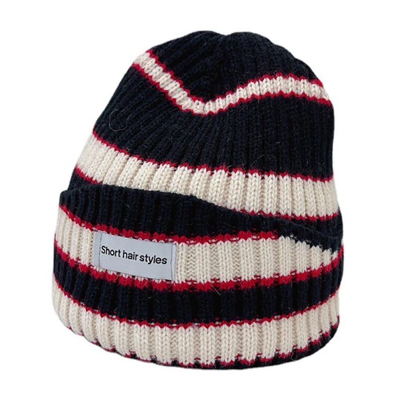 Fashion Striped Knitted Beanie Caps For Women Men Elasticity Windproof Warm Beanie Hats Autumn Winter Hat
Fashion Striped Knitted Beanie Caps For Women Men Elasticity Windproof Warm Beanie Hats Autumn Winter Hat