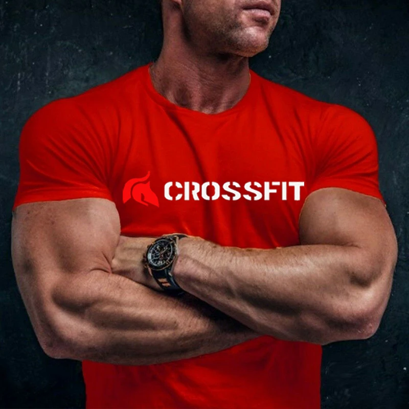 Crossfit Men Cotton T Shirt Training Top Gym Clothing Bodybuilding Apparel Fitness Active Wear Fashion Muscle Graphic Plain Tees
Crossfit Men Cotton T Shirt Training Top Gym Clothing Bodybuilding Apparel Fitness Active Wear Fashion Muscle Graphic Plain Tees
