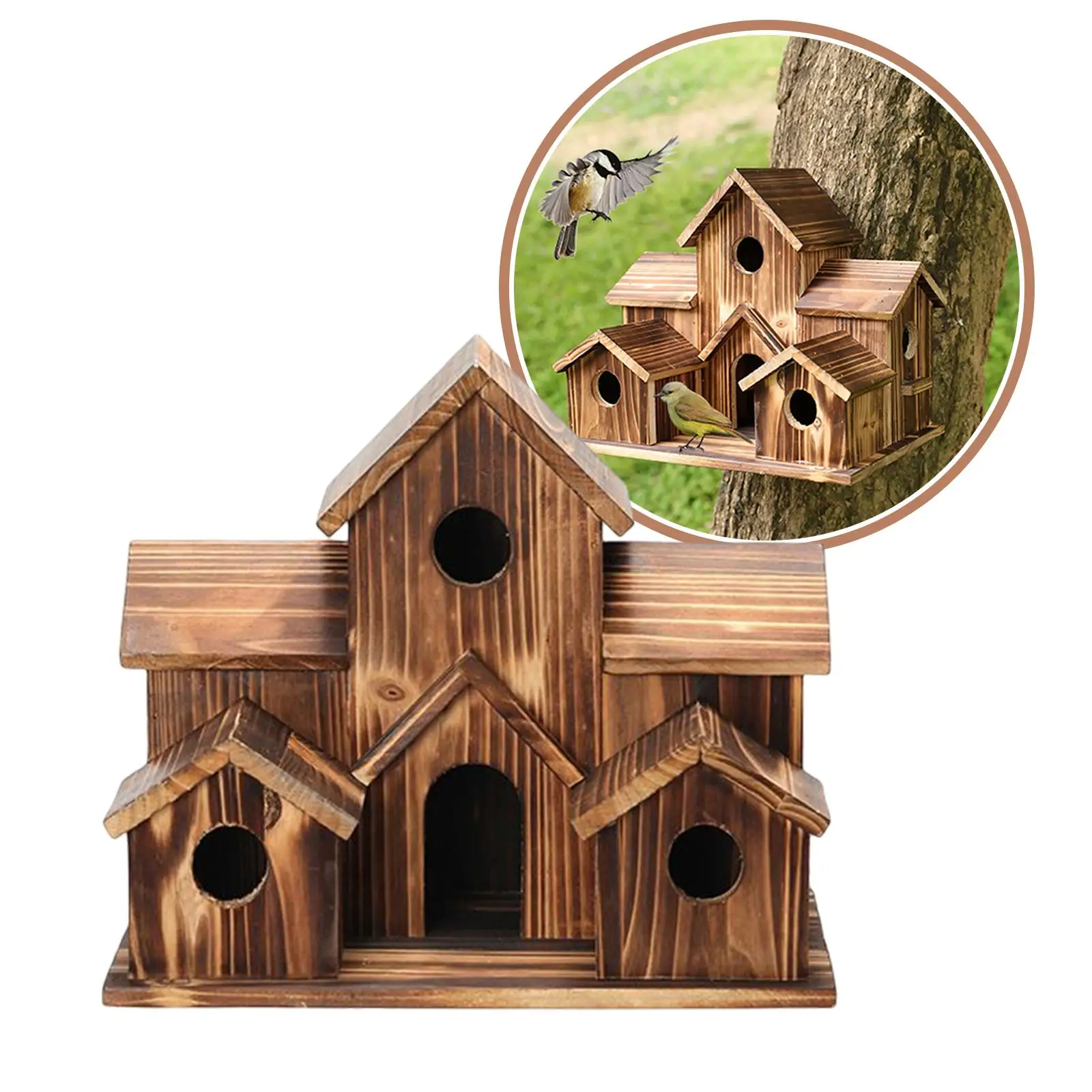 Hanging Bird House Hummingbird Nest Natural Large Decor Supplies Handmade bird Cage for Backyard Lawn Trees Home Decoration
Hanging Bird House Hummingbird Nest Natural Large Decor Supplies Handmade bird Cage for Backyard Lawn Trees Home Decoration