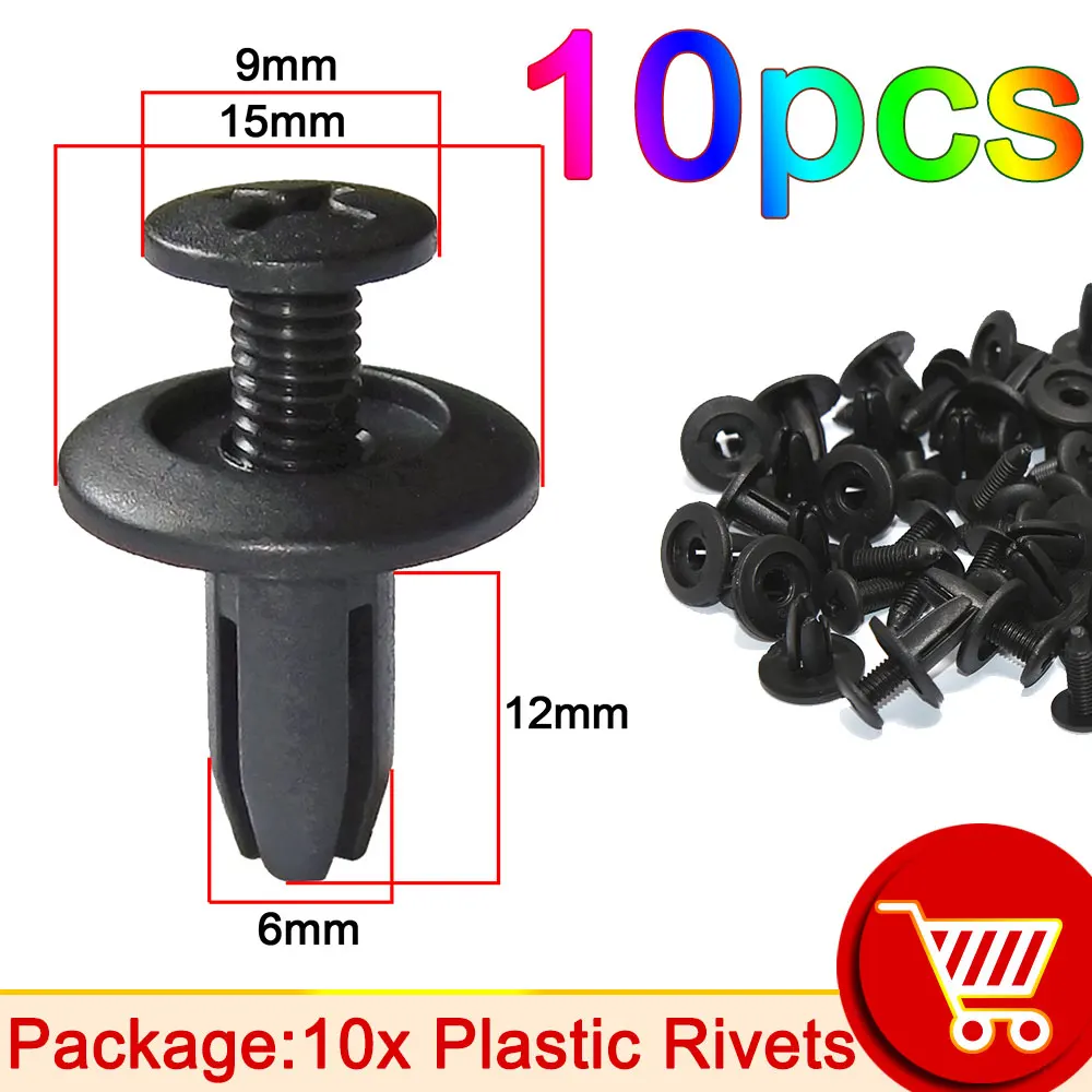 50 шт., 10 шт., 6 мм, пластиковые заклепки, крепежи, винт, автомобильный бампер, крыло, черные заклепки, Автомобильный крепеж, зажимы для Toyota, для Nissan, для Yamaha
50 шт., 10 шт., 6 мм, пластиковые заклепки, крепежи, винт, автомобильный бампер, крыло, черные заклепки, Автомобильный крепеж, зажимы для Toyota, для Nissan, для Yamaha