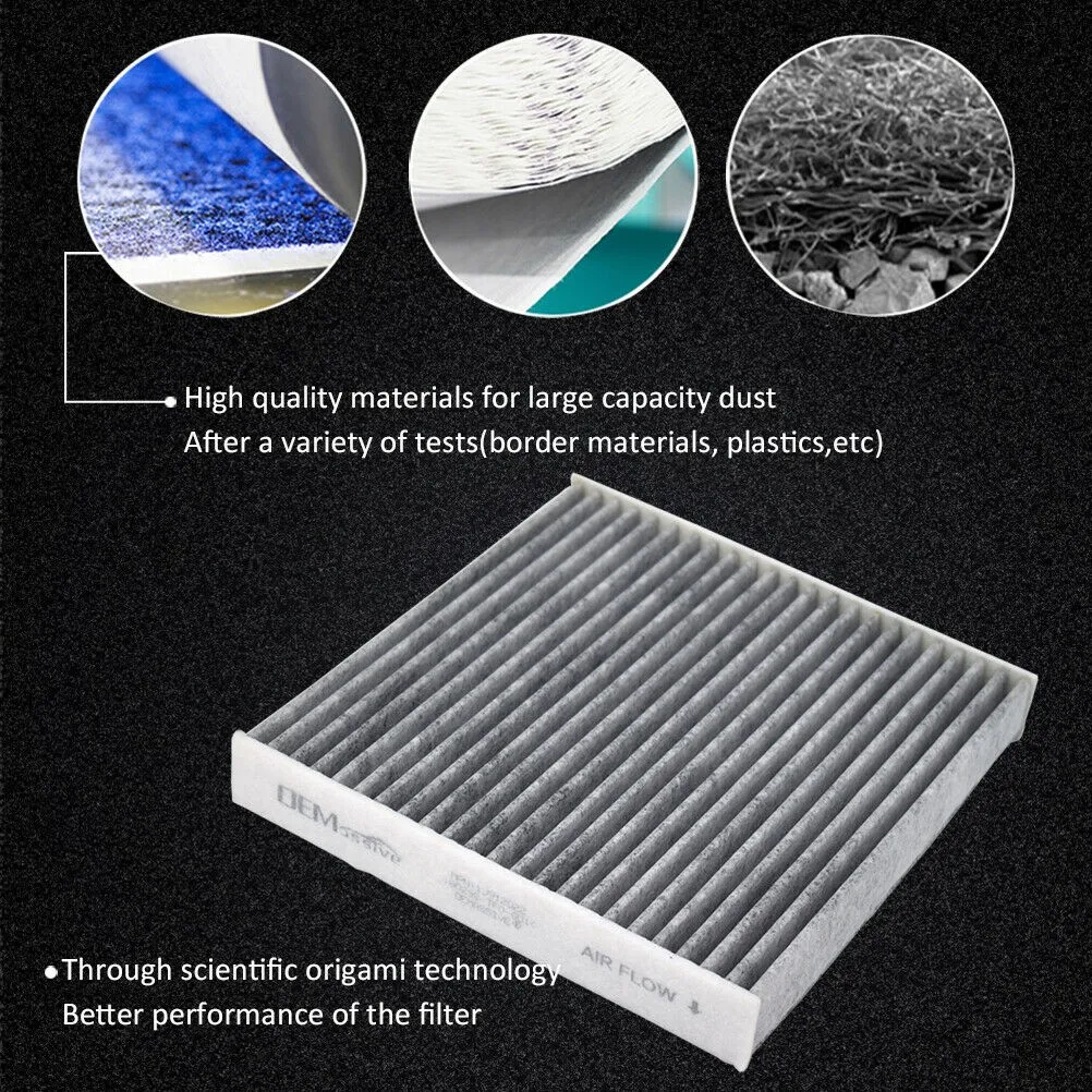 1 P Cs Car Activated Carbon Cabin Air Filter 97133-2E200 97133-2E210AT For Hyundai Accent Tucson Kia Accessories
1 P Cs Car Activated Carbon Cabin Air Filter 97133-2E200 97133-2E210AT For Hyundai Accent Tucson Kia Accessories