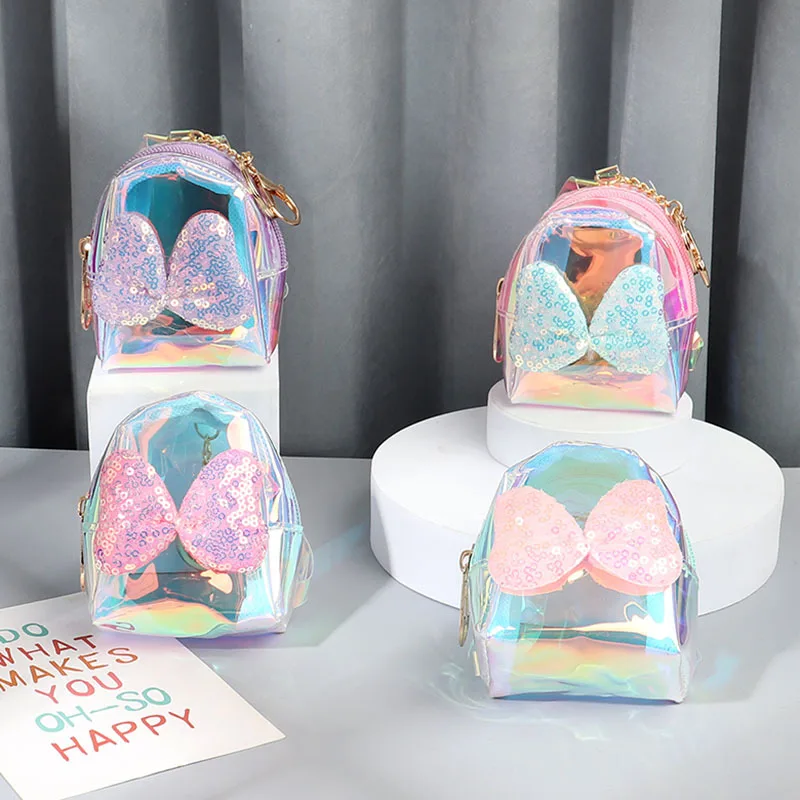 Mini Trendy Bow-tie Backpack Laser Colorful Keychain Credit Card Holder Key Ring Headphone Coin Purse Storage Keychains For Girl
Mini Trendy Bow-tie Backpack Laser Colorful Keychain Credit Card Holder Key Ring Headphone Coin Purse Storage Keychains For Girl