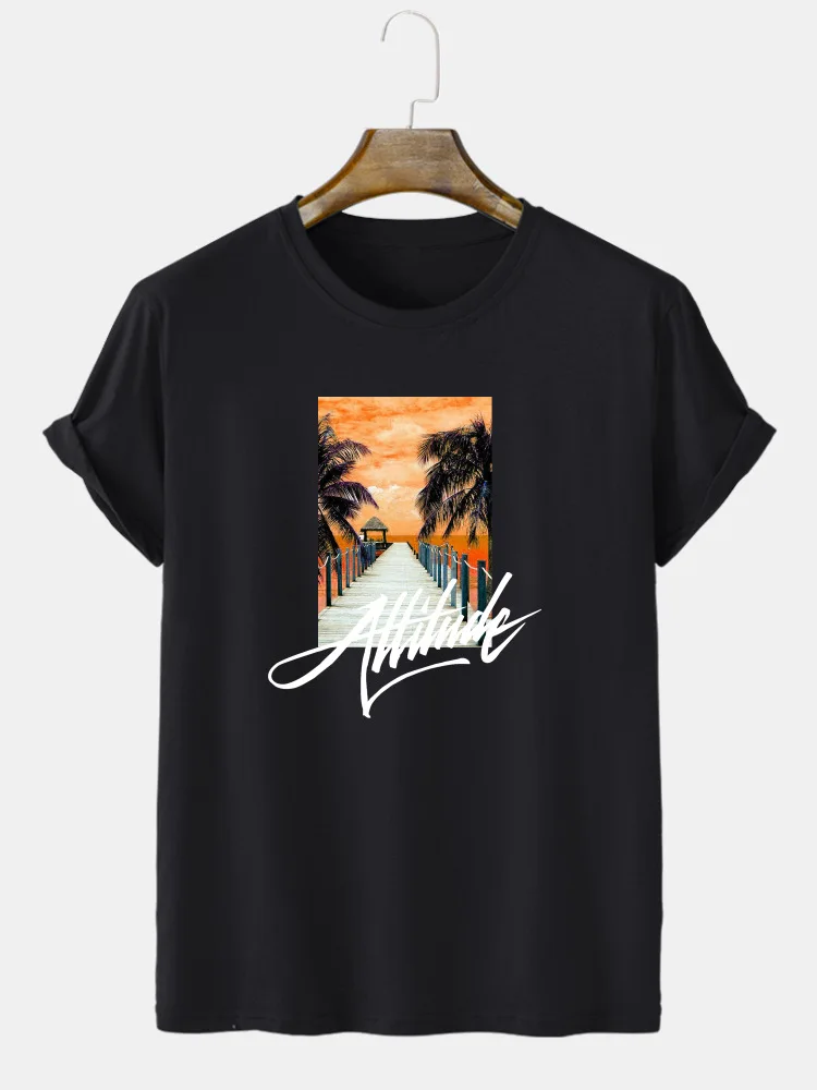 Men's Oversized Landscape Print Short Sleeve T-Shirt Summer Round Neck Loose Simple Casual Sports Comfortable Top Hot Sale
Men's Oversized Landscape Print Short Sleeve T-Shirt Summer Round Neck Loose Simple Casual Sports Comfortable Top Hot Sale
