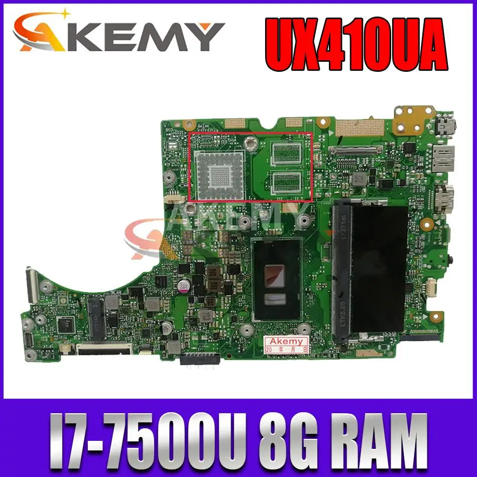 original UX410UA mainboard UX410UQ UX410UQK UX410UV UX410U RX410U I7-7500U 8GB RAM for ASUS Laptop motherboard
original UX410UA mainboard UX410UQ UX410UQK UX410UV UX410U RX410U I7-7500U 8GB RAM for ASUS Laptop motherboard