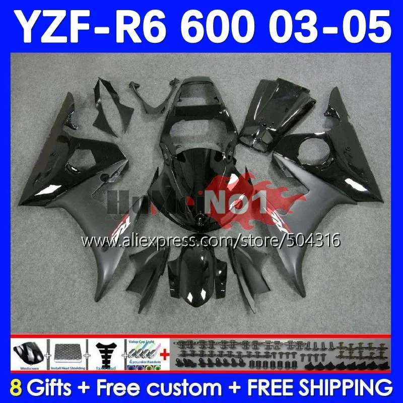 Body Kit For YAMAHA YZF-R6 YZF R6 R 6 600CC black grey YZF 600 CC 5No.1 YZF600 YZFR6 03 04 05 YZF-600 2003 2004 2005 Fairing
Body Kit For YAMAHA YZF-R6 YZF R6 R 6 600CC black grey YZF 600 CC 5No.1 YZF600 YZFR6 03 04 05 YZF-600 2003 2004 2005 Fairing