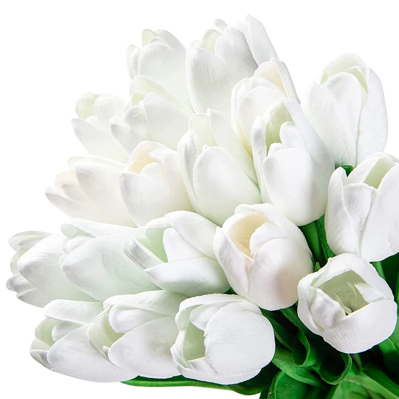 20 Pcs Tulips Artificial Flowers Real Contact White Tulips For Party Home Wedding Decoration(White)
20 Pcs Tulips Artificial Flowers Real Contact White Tulips For Party Home Wedding Decoration(White)