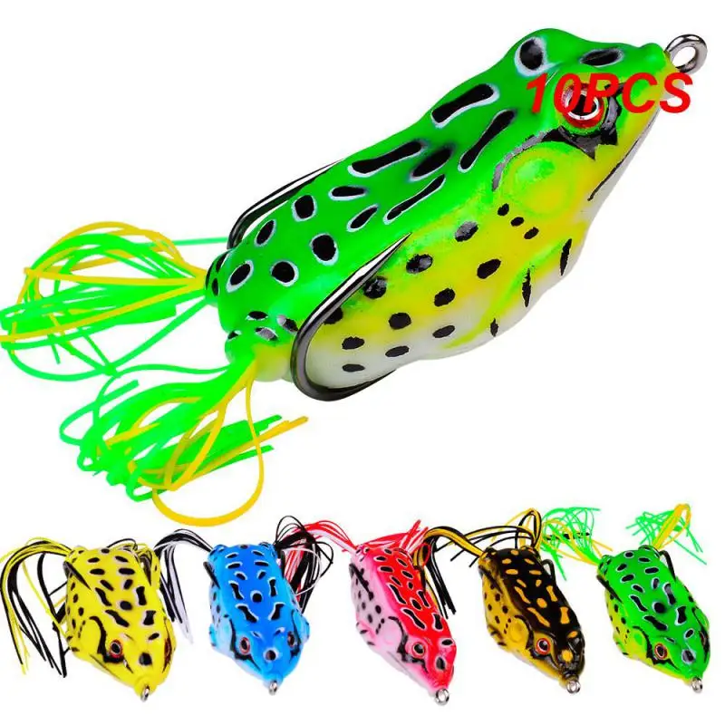 10PCS 8.5G 13G 17.5G Frog Lure Soft Tube Bait Plastic Fishing Lure with Fishing Hooks Topwater Ray Frog Artificial 3D Eyes
10PCS 8.5G 13G 17.5G Frog Lure Soft Tube Bait Plastic Fishing Lure with Fishing Hooks Topwater Ray Frog Artificial 3D Eyes
