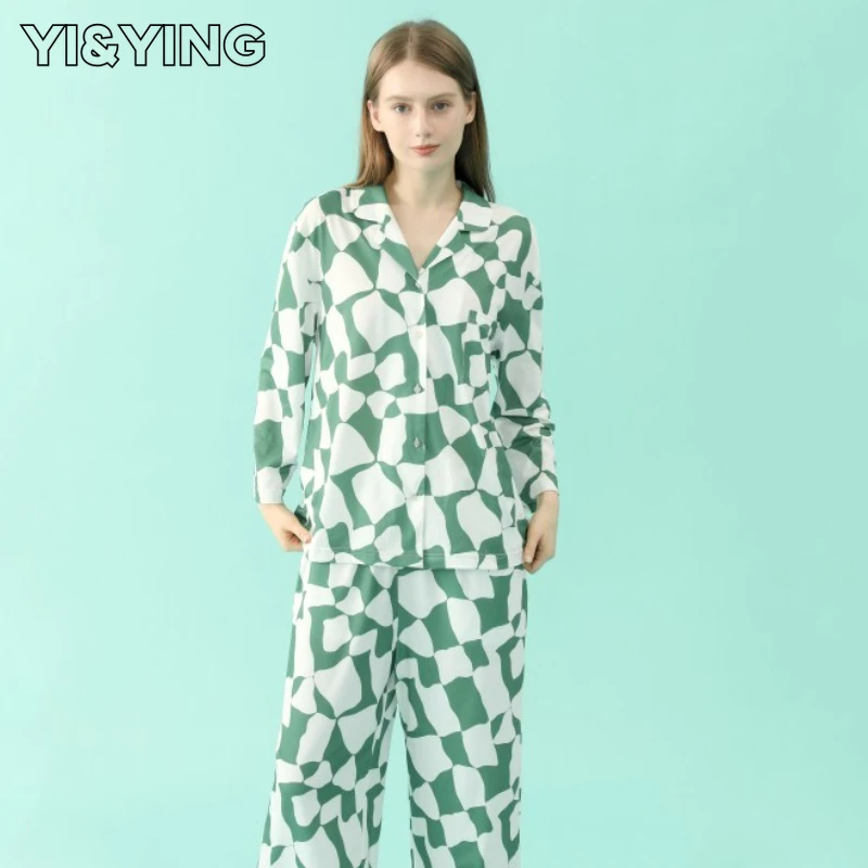 2023 New Simulated Silk Pajamas Women's Long Sleeve Two Piece Casual Silk Pajamas Can Be Outworn Home Furnishings YA2C045
2023 New Simulated Silk Pajamas Women's Long Sleeve Two Piece Casual Silk Pajamas Can Be Outworn Home Furnishings YA2C045