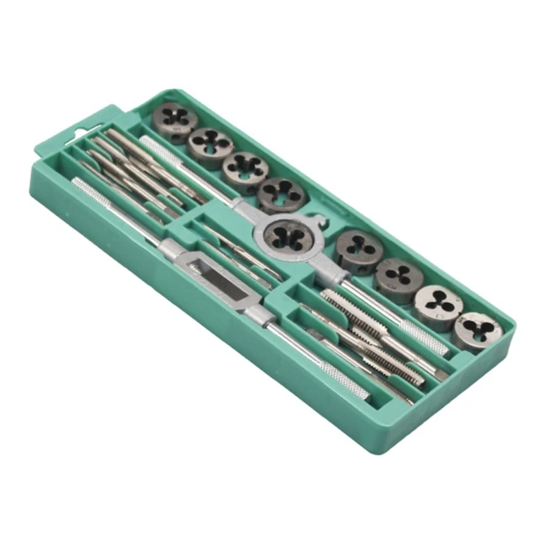 12/20Pieces Hand Tools Wrench Screw Tap and Die Set Screw Thread Metric Tap
12/20Pieces Hand Tools Wrench Screw Tap and Die Set Screw Thread Metric Tap
