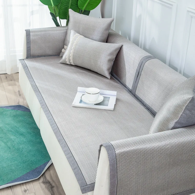 Summer Ice Silk Fabric Sofa Cover Four Seasons Universal Non-Slip Seat Cushion Living Room Sofa Lace Towel Sofa Decoration
Summer Ice Silk Fabric Sofa Cover Four Seasons Universal Non-Slip Seat Cushion Living Room Sofa Lace Towel Sofa Decoration