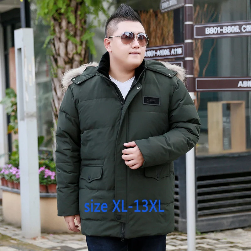new fashion high quality super large Men Casual Warm Thick with hood Fur collar Loose Zipper Down Jacket plus size 11XL12XL13XL
new fashion high quality super large Men Casual Warm Thick with hood Fur collar Loose Zipper Down Jacket plus size 11XL12XL13XL