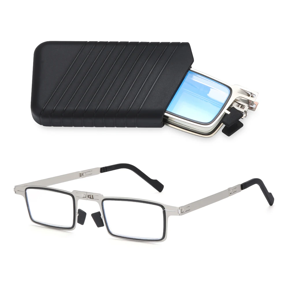Portable Folding Anti Blue Light Reading Glasses with Case Fashion Unisex Anti Eyestrain Anti UV Presbyopia Glasses +1.00~+4.00
Portable Folding Anti Blue Light Reading Glasses with Case Fashion Unisex Anti Eyestrain Anti UV Presbyopia Glasses +1.00~+4.00