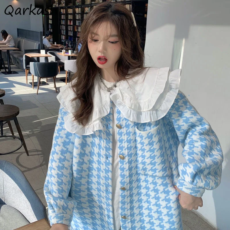 Basic Jackets Women Plaid Peter Pan Collar Loose Kawaii College Young Trendy Sweet Elegant Stylish Design Mujer De Moda Ulzzang
Basic Jackets Women Plaid Peter Pan Collar Loose Kawaii College Young Trendy Sweet Elegant Stylish Design Mujer De Moda Ulzzang