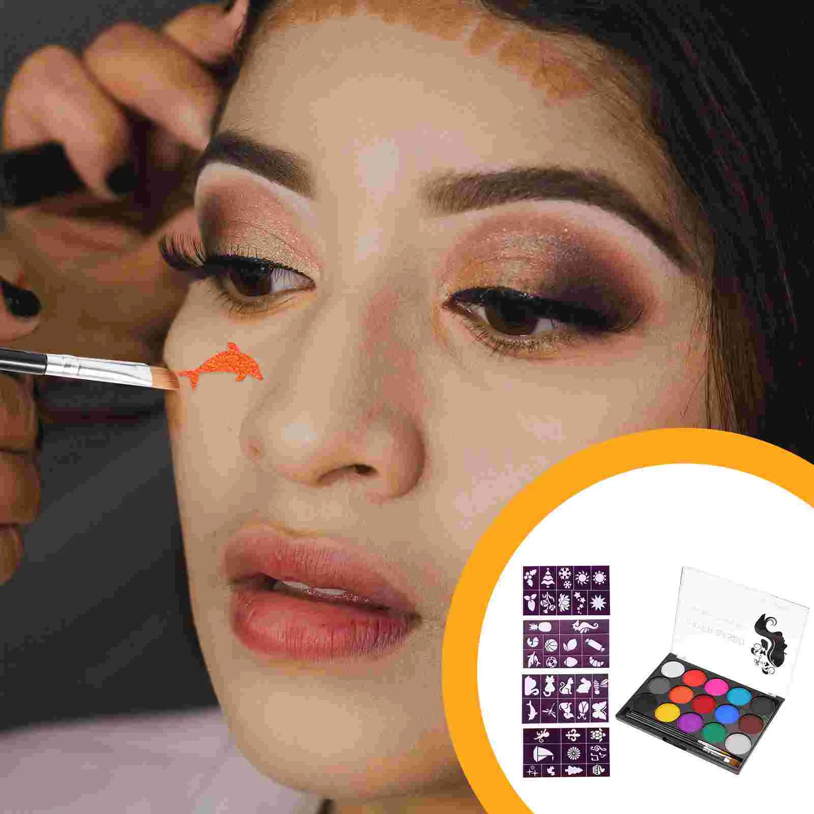 Halloween Makeup Body Pigment Face Kit Painting Oil Stencils Professional Brush Festival Soluble Water Upmake Effects Special
Halloween Makeup Body Pigment Face Kit Painting Oil Stencils Professional Brush Festival Soluble Water Upmake Effects Special