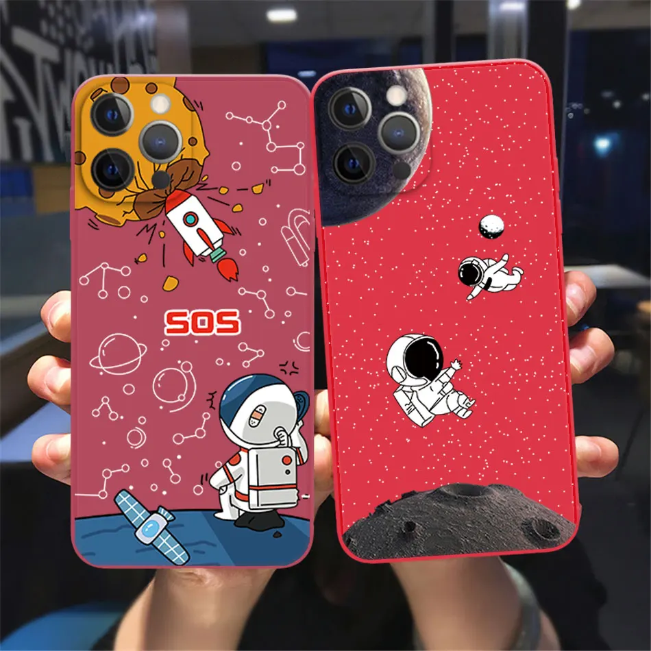 Luxury Cartoon Astronaut Phone Case for iPhone 13 12 11 Pro Max Mini Rubik's Cube Straight Edge Silicone Soft Buffer Back Cover
Luxury Cartoon Astronaut Phone Case for iPhone 13 12 11 Pro Max Mini Rubik's Cube Straight Edge Silicone Soft Buffer Back Cover