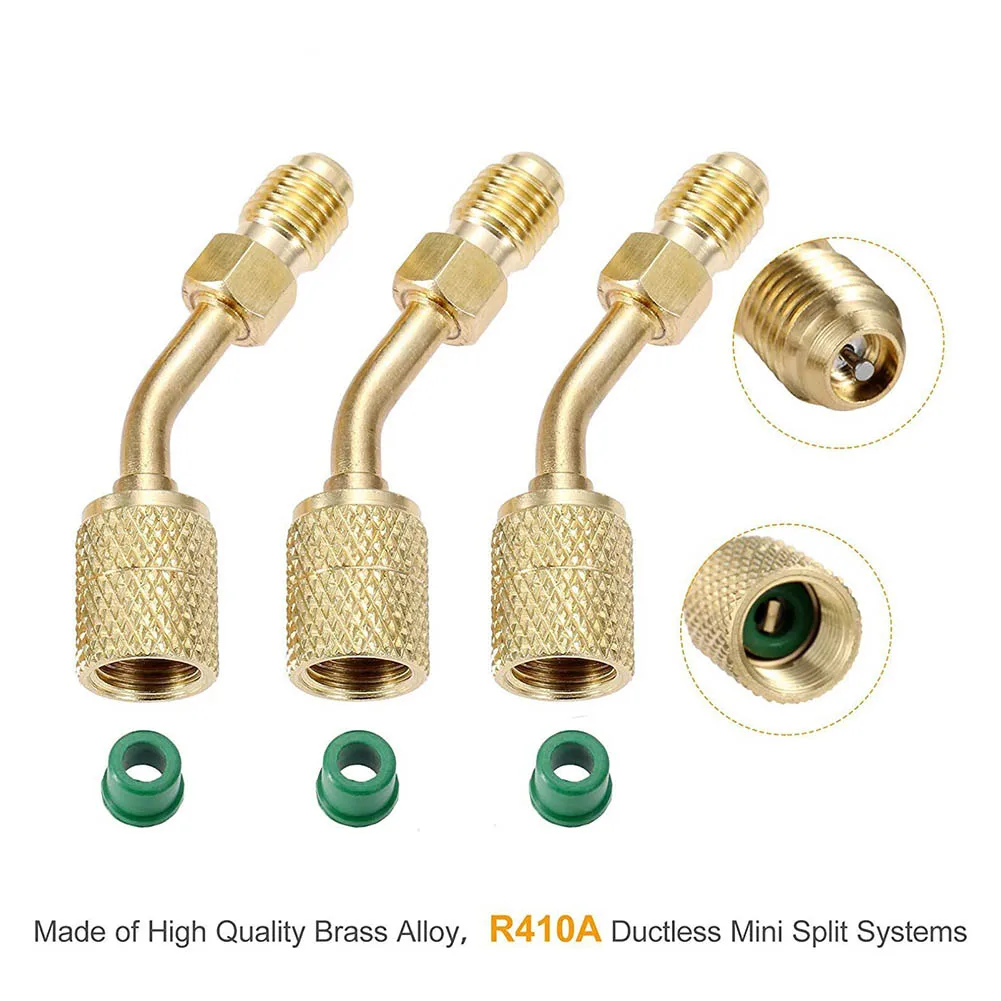 1set 45 Degree R410a Adapter+Valve Core Remover+R134a Hose Gaskets+5V1 Valve Core+Thimble For R410a Split System Air Conditioner
1set 45 Degree R410a Adapter+Valve Core Remover+R134a Hose Gaskets+5V1 Valve Core+Thimble For R410a Split System Air Conditioner