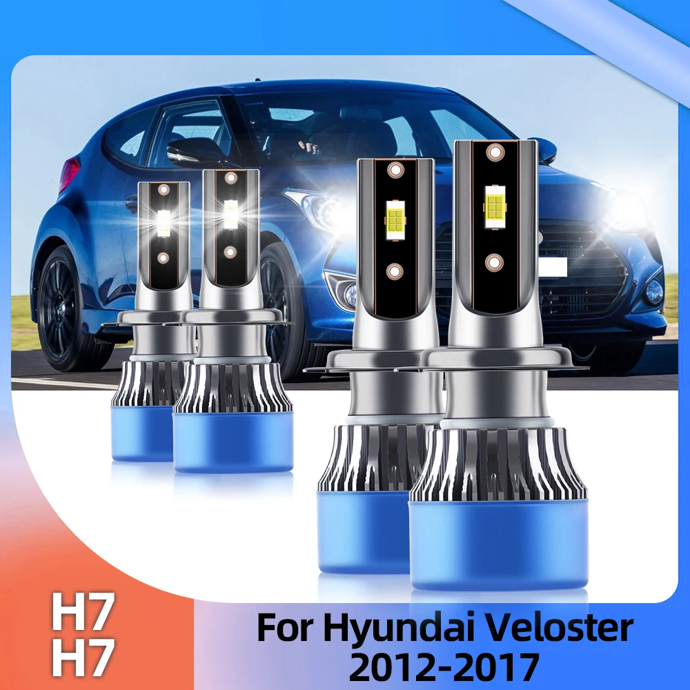 

LSlight Car Headlight Bulbs Led CSP 12V Auto Turbo Lamps For Hyundai Veloster Hatchback 2012 2013 2014 2015 2016 2017 Year Luces