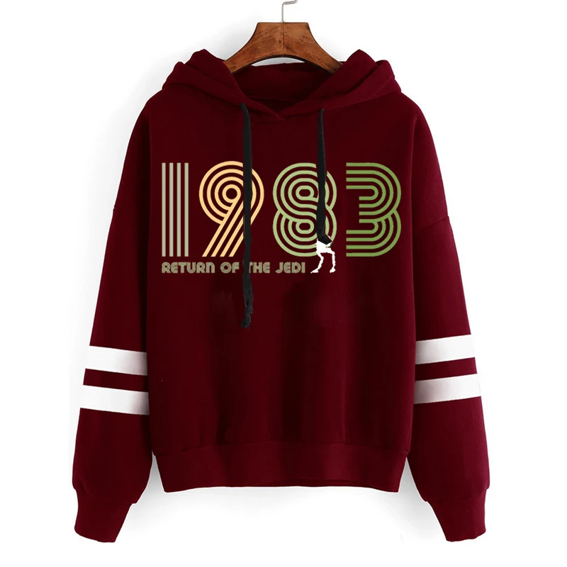 Women Sweatshirt Autumn Long Sleeve Hoody 1983 Print Hoodies Casual Streetwear Tops Vintage Sweatshirts Fashion Pullovers Top
Women Sweatshirt Autumn Long Sleeve Hoody 1983 Print Hoodies Casual Streetwear Tops Vintage Sweatshirts Fashion Pullovers Top