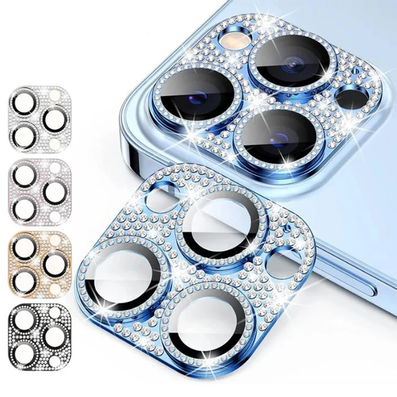 Diamond Metal Camera Lens Tempered Glass Protector Shiny Bling Colorful Scratch-Resistant For iPhone 14 13 12 Mini 11 Pro Max
Diamond Metal Camera Lens Tempered Glass Protector Shiny Bling Colorful Scratch-Resistant For iPhone 14 13 12 Mini 11 Pro Max