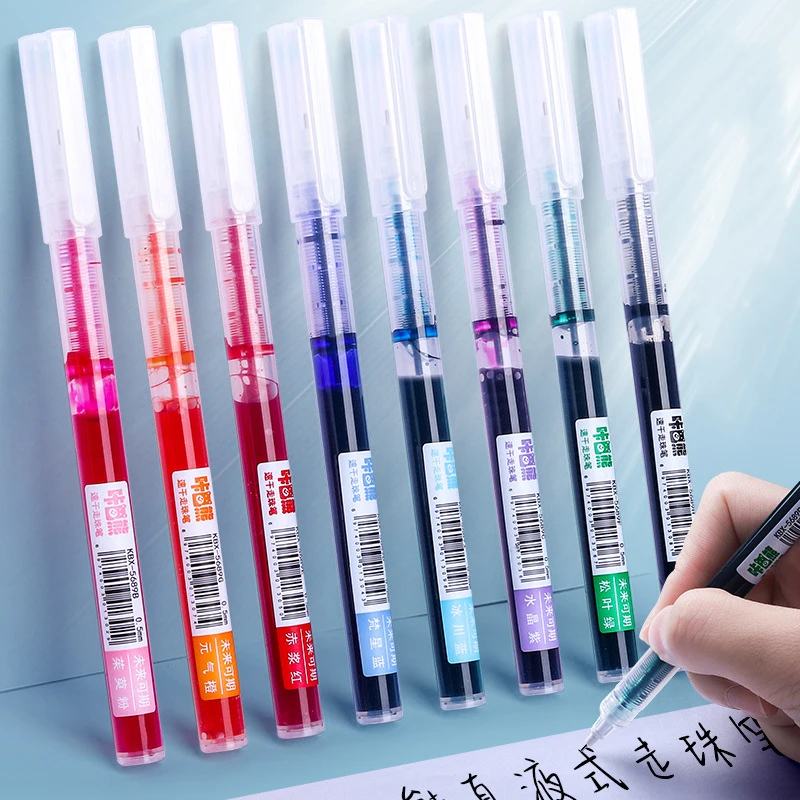 8 Colors Ink Straight Liquid Gel Pen 6/8Pcs Set Colorful Marker Pen 0.5mm Fine Point Pen Artistic Font School Office Stationery
8 Colors Ink Straight Liquid Gel Pen 6/8Pcs Set Colorful Marker Pen 0.5mm Fine Point Pen Artistic Font School Office Stationery
