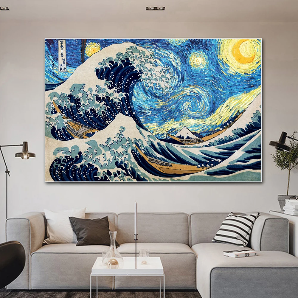 The Great Wave Off Kanagawa Canvas Painting Posters Prints Wall Art Classical Famous Seascape Picture for Living Room Home Decor
The Great Wave Off Kanagawa Canvas Painting Posters Prints Wall Art Classical Famous Seascape Picture for Living Room Home Decor