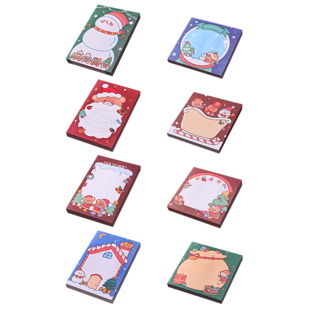 8 Pcs Christmas Sticky Notes The Office Stickers Memo Pad Adorable Multi-function Paper Daily Use
8 Pcs Christmas Sticky Notes The Office Stickers Memo Pad Adorable Multi-function Paper Daily Use