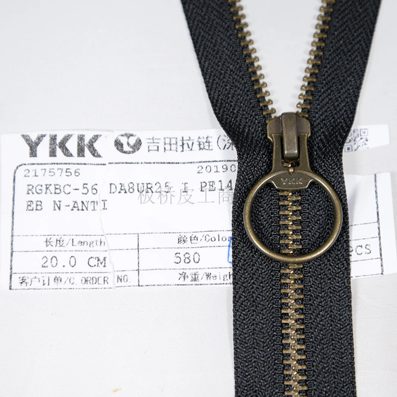 No. 5 YKK Antique Bronze Color Metal Zipper Large Circle Pull Head Leather Luggage Handbag Shoes and Boots Accessories 35 ~ 45cm
No. 5 YKK Antique Bronze Color Metal Zipper Large Circle Pull Head Leather Luggage Handbag Shoes and Boots Accessories 35 ~ 45cm