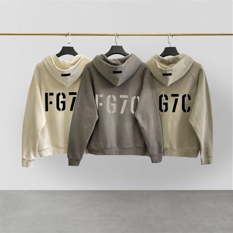 Classic Season 7 New Fashion Brand ESSENTIALS Pullover Hoodie Flocked FG7C Printed Letter Hip Hop Loose Unisex Zip Sweatshirt
Classic Season 7 New Fashion Brand ESSENTIALS Pullover Hoodie Flocked FG7C Printed Letter Hip Hop Loose Unisex Zip Sweatshirt