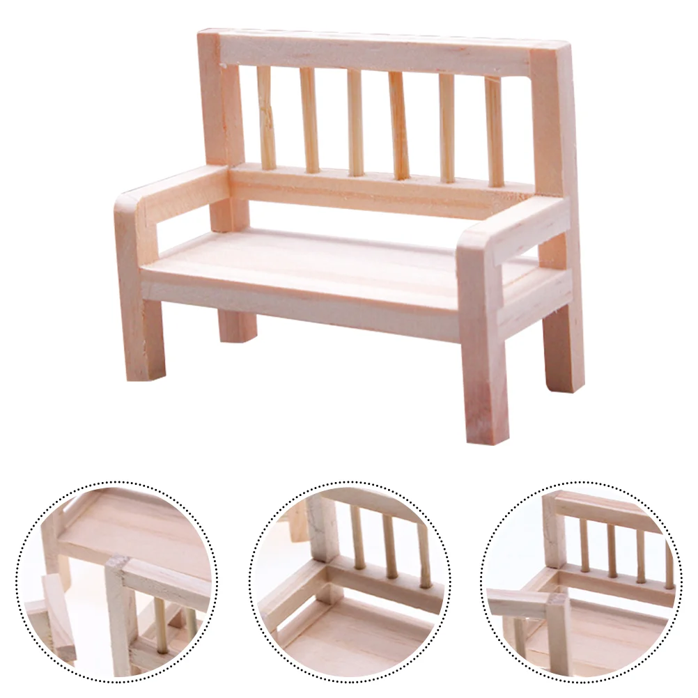 Back Stool Model Wooden Bench Adornment Mini House Landscape Decor Decorative Ornament Tiny Furniture
Back Stool Model Wooden Bench Adornment Mini House Landscape Decor Decorative Ornament Tiny Furniture