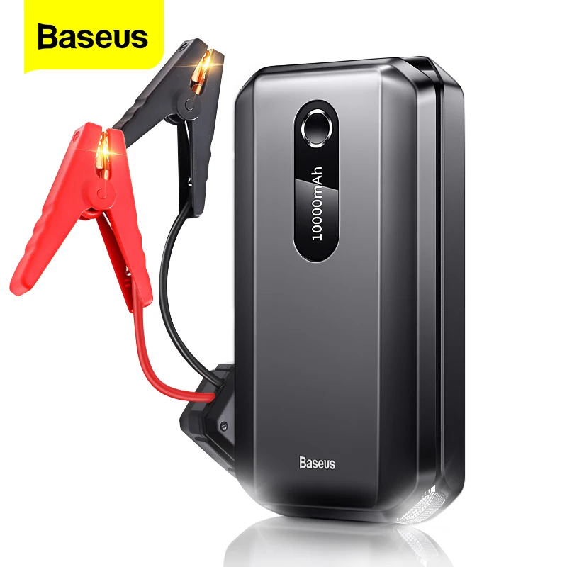 Baseus Car Jump Starter Power Bank 10000mAh Portable Car Battery Starter 12V Auto Starting Device 1000A Car Emergency Starter
Baseus Car Jump Starter Power Bank 10000mAh Portable Car Battery Starter 12V Auto Starting Device 1000A Car Emergency Starter