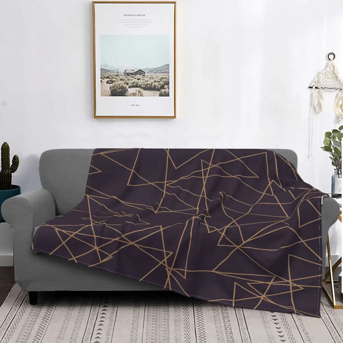 Manta con estampado geométrico de línea dorada, edredón a cuadros para cama, sofá, Sudadera con capucha, manta ponderada
Manta con estampado geométrico de línea dorada, edredón a cuadros para cama, sofá, Sudadera con capucha, manta ponderada