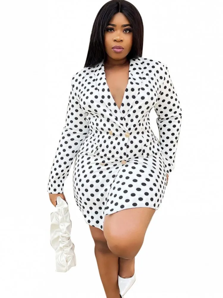 African Blazer Tops Clothes Women Notched Neck Africa Clothing 2022 New Fashion Polka Dot Print Office Lady African Long Blazers
African Blazer Tops Clothes Women Notched Neck Africa Clothing 2022 New Fashion Polka Dot Print Office Lady African Long Blazers