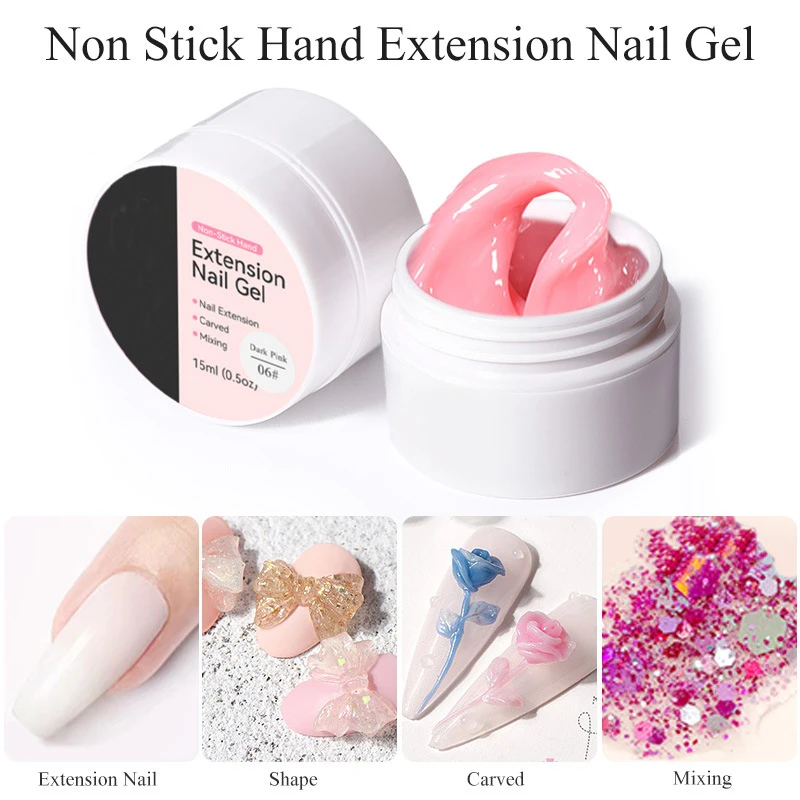 15ML Non Stick Hand Solid Extension Nail Gel 3D Sculpture Modeling Carve Rhinestone Glue DIY Nail Tips Gel Nail Extension Gel
15ML Non Stick Hand Solid Extension Nail Gel 3D Sculpture Modeling Carve Rhinestone Glue DIY Nail Tips Gel Nail Extension Gel