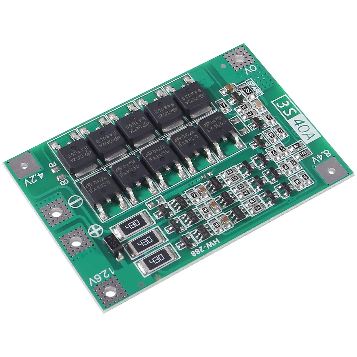 3S 4S 40A 60A Li-ion Lithium Battery Charger Protection Board 18650 BMS For Drill Motor 11.1V 12.6V/14.8V 16.8V Enhance Balance
3S 4S 40A 60A Li-ion Lithium Battery Charger Protection Board 18650 BMS For Drill Motor 11.1V 12.6V/14.8V 16.8V Enhance Balance