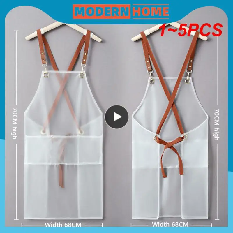 1~5PCS New Apron Waterproof And Oil-proof Strap Fashionable Korean-style Overalls Household Kitchen Cooking Women's TPU Work
1~5PCS New Apron Waterproof And Oil-proof Strap Fashionable Korean-style Overalls Household Kitchen Cooking Women's TPU Work
