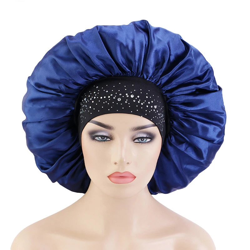 1Pcs Night Cap Skin-friendly Breathable Fabric Rhinestone Women Sleeping Hat for Travel Thick Cap Bathroom Accessories
1Pcs Night Cap Skin-friendly Breathable Fabric Rhinestone Women Sleeping Hat for Travel Thick Cap Bathroom Accessories