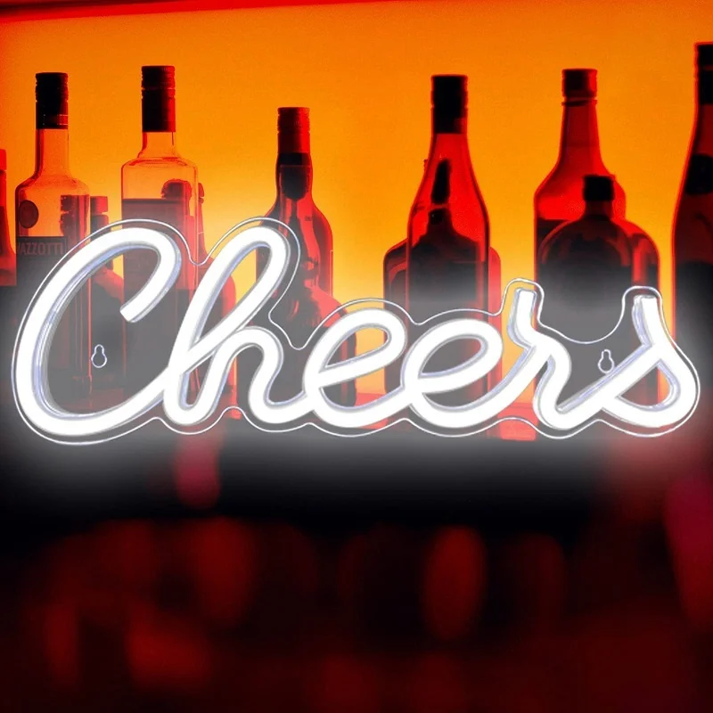Cheers LED Neon LED Sign Aesthetic Room Decor Neon Light Sign Night Lights For Room Decor Holiday Party Personalized Gift
Cheers LED Neon LED Sign Aesthetic Room Decor Neon Light Sign Night Lights For Room Decor Holiday Party Personalized Gift